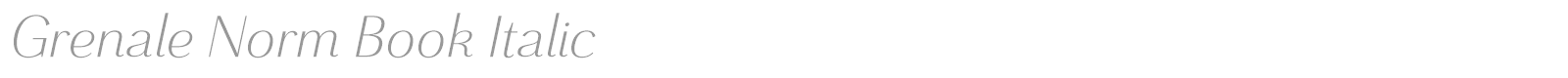Grenale font preview